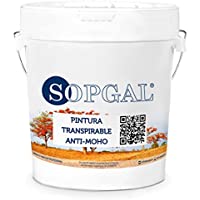 Pintura Transpirable Antimoho Acrílica Mate Interiores - Sopgal (blanco- 25 kg)